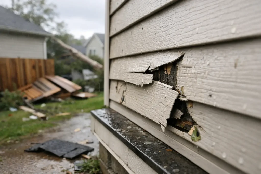8 Signs of Storm Damage on Siding