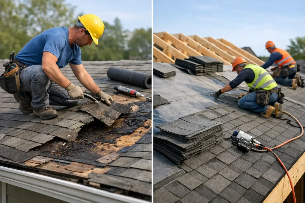 Roof Repair Versus Replacement