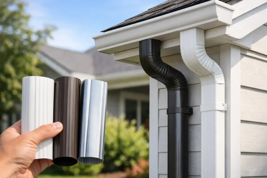 How to Select Gutter Downspouts for Your Home